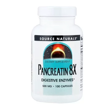 Source Naturals Pancreatin 8X 500 mg emésztőenzim kapszula, 100 db