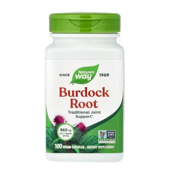 Nature's Way Burdock Root, bojtorján gyökér, 430 mg, 100 db