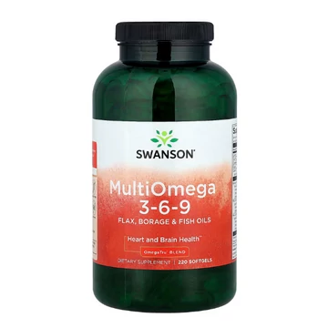 Swanson Multi Omega 3-6-9 lágyzselatin kapszula, 220db