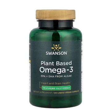 Swanson Vegán Omega-3 növényi forrásból, 120 kapszula