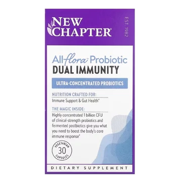 New Chapter All-Flor Probiotics, Dual ity vegetáriánus kapszula, 30 db