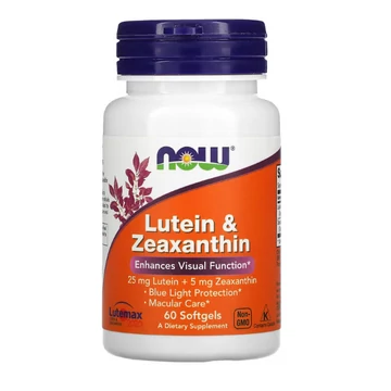 NOW Foods, Lutein & Zeaxanthin lágyzselatin kapszula, 60 db