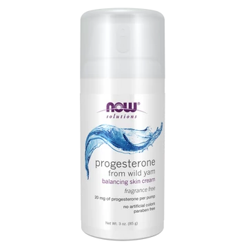 NOW Foods Progeszteron krém vad jam gyökérből, illatmentes, 85 g