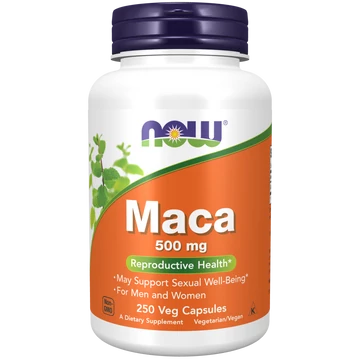 NOW Foods Maca 500 mg vegan kapszula, 250 db