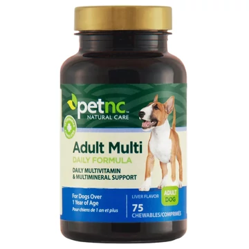 Petnc Natural Care Adult Multi Daily Formula, felnőtt kutyáknak, májas ízű, 75 rágótabletta