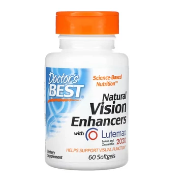 Doctor's Best Természetes látástámogatás Lutemax 2020 kivonattal, 60 db lágyzselatin kapszula