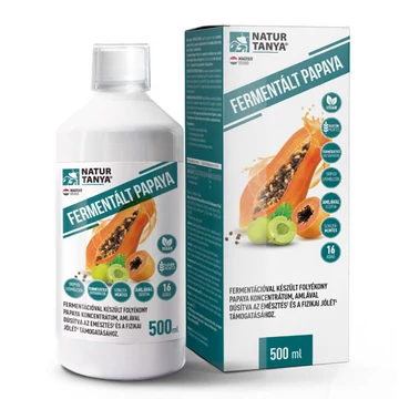 Natur Tanya Fermentált papaya amlával a gyomor-bélrendszer egészségéhez, 500 ml