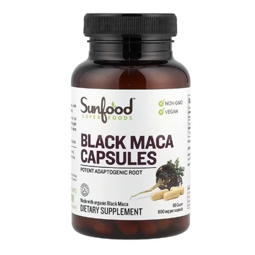 Sunfood Fekete Maca, 800 mg kapszula, 90 db