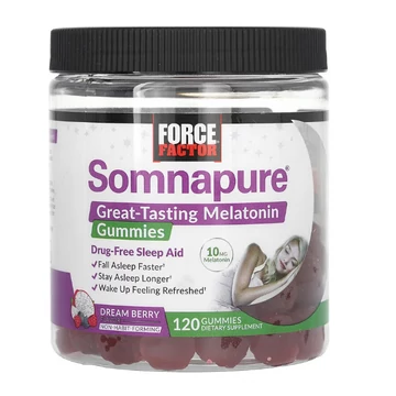 Force Factor Somnapure melatonin 5 mg gumicukor, Dream Berry ízű , 120 db (5 mg
