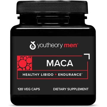 Youtheory Men, Maca 500 mg vegán kapszula, 120 db