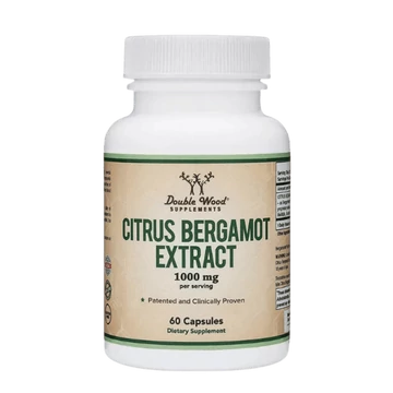 Double Wood Bergamot kivonat, egészséges koleszterinszint, 1000 mg, 60 db