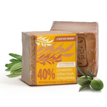 Natur Tanya N. Lúgmentes Színszappan - 40%-os bio babérfaolaj tartalommal, 185g