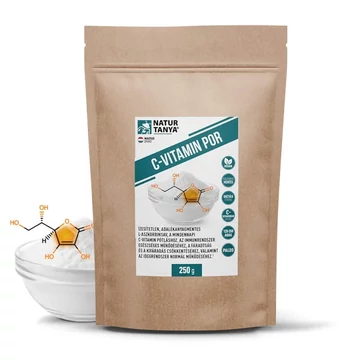 Natur Tanya C-vitamin por. Gyógyszerkönyvi minőségű L-aszkorbinsav, 250g