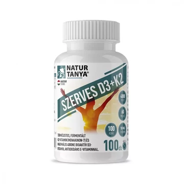 Natur Tanya Szerves D3 és K2-vitamin 4000IU D3-vitamin és 60mcg K2 kivonat 1 tablettában, 100db