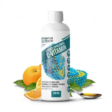 Natur Tanya Liposzómás C-vitamin + cink folyékony formában, 200 ml