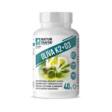 Natur Tanya Oliva K2+D3 vitamin, 40 db lágyzselatin kapszula