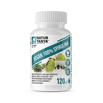 Natur Tanya Vegán 100% Spirulina, 120 db