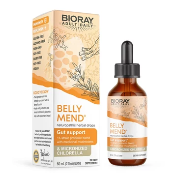 Bioray Belly Mend, emésztőrendszeri támogatás, 60 ml