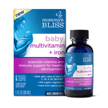 Mommy's Bliss Baby Multivitamin csepp vassal, 2 hónapos kortól, 30 ml