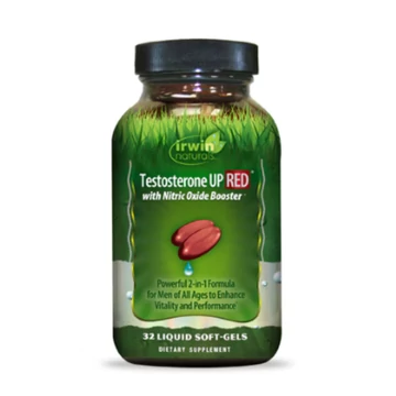 Irwin Naturals Testosterone UP Red Tesztoszteron és Nitrogén-Oxid támogató formula, 32 db lágyzselatin kapszula
