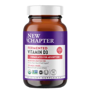 New Chapter Fermentált  D3-vitamin, 90 db