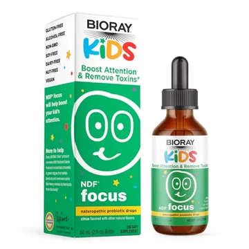 Bioray Kids NDF Focus, természetes probiotikus cseppek, citrus ízű, 60 ml