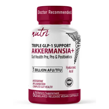 Nutri Akkermansia GLP-1 1 Billion AFU háromlépéses bélrendszer-támogató és GLP-1 fokozó , 60 db