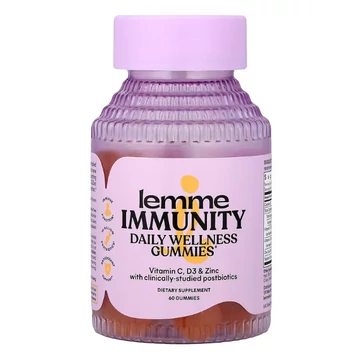 Lemme Immunity Daily Wellness gumivitamin, édes narancs íz, 60 db