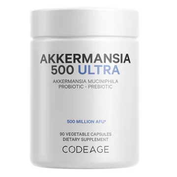 Codeage Akkermansia Ultra 500M AFU probiotikus/szinbiotikus készítmény,  90 db növényi kapszula