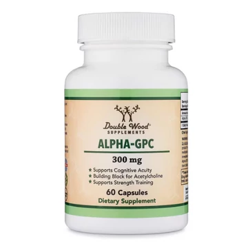 Double Wood Supplements Alpha GPC, 300 mg, 60 db
