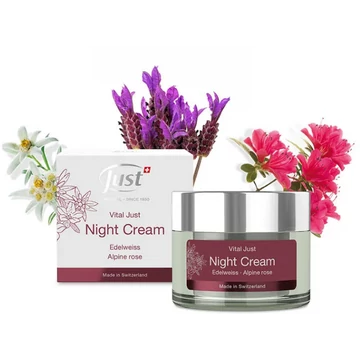 Just Vital Just éjszakai krém alpesi rózsával 50ml
