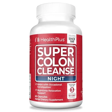 Health Plus Super Colon Cleanse Night, 60 kapszula