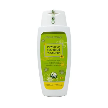 Naturissimo Power up tusfürdő és sampon, 200 ml