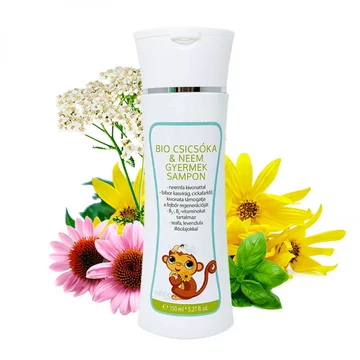 Biola bio Csicsóka-neem gyermeksampon, dermatológiailag tesztelt, 150 ml