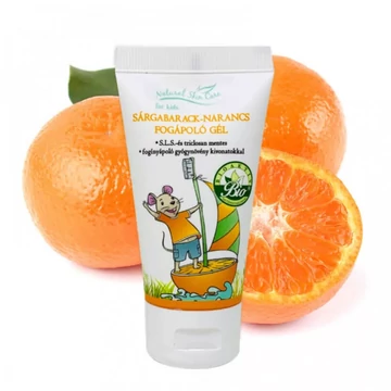 NATURAL SKIN CARE Sárgabarack-narancs fogápoló gél, 50 ml