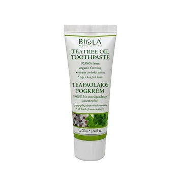 Biola Teafaolajos fogkrém 95,06% öko 75ml