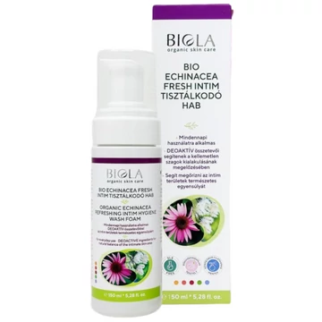 Biola Bio Echinacea fresh intim mosakodó hab 150ml