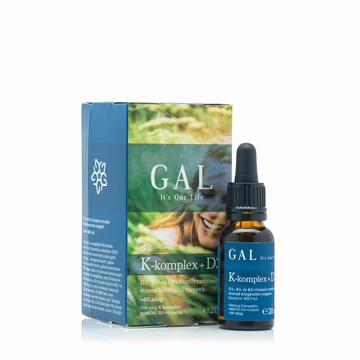 GAL K-komplex + D3-vitamin, 500 mcg K-komplex + 4000 NE D3 x 60 adag