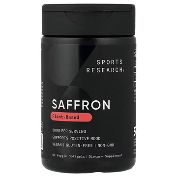 Sports Research Saffron, 30 mg, 60 db növényi kapszula