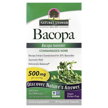 Nature's Answer Bacopa, 500 mg, 90 vegetáriánus kapszula