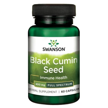 Swanson Black cumin seed feketeköménymag , 400 mg kapszula, 60 db
