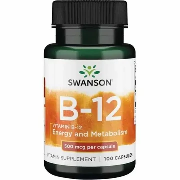 Swanson B12 vitamin, 500 mg, 100 db