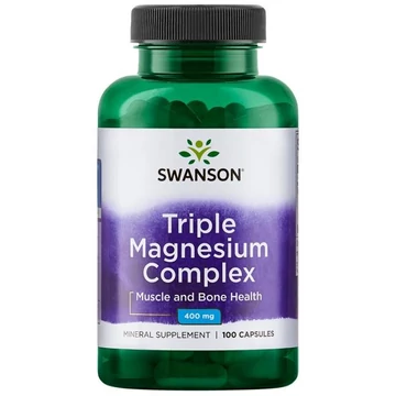 Swanson Magnesium tripla complex, 400 mg, 100 db