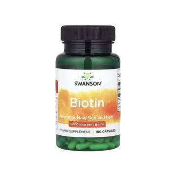 Swanson Biotin, 5000 mcg, 100 db