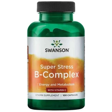 Swanson B-complex c-vitaminnal, komplex, 100 db