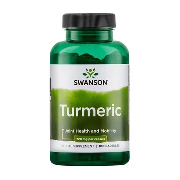 Swanson Turmeric kurkuma, 720 mg, 100 db