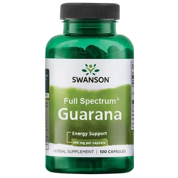 Swanson Guarana full spectrum, 500 mg, 100 db
