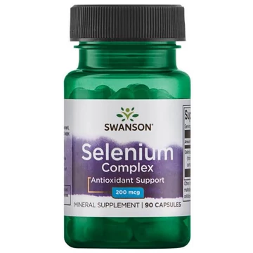 Swanson Selenium complex szelén, 200 mcg, 90 db