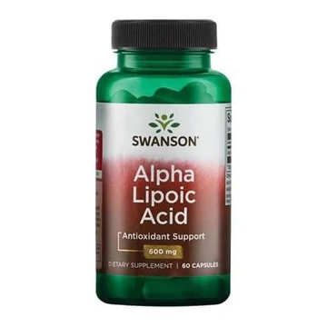 Swanson Alpha lipoic acid alfa-liponsav, 600 mg, 60 db
