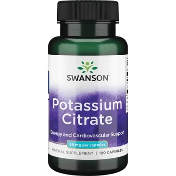 Swanson Potassium citrate kálium citrát, 99 mg, 120 db